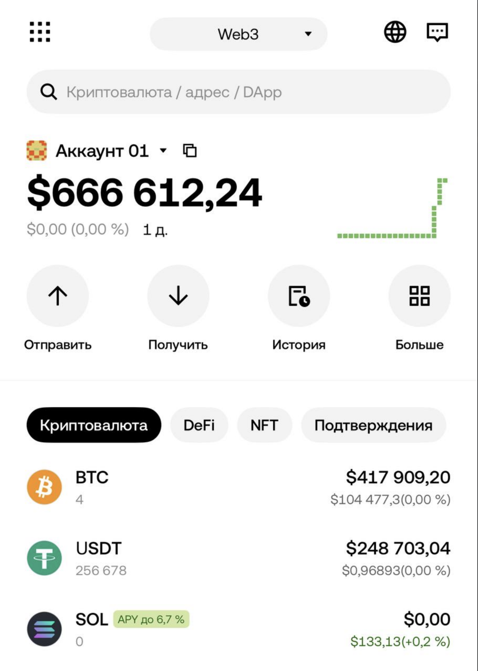 Flash USDT в OKX Web3